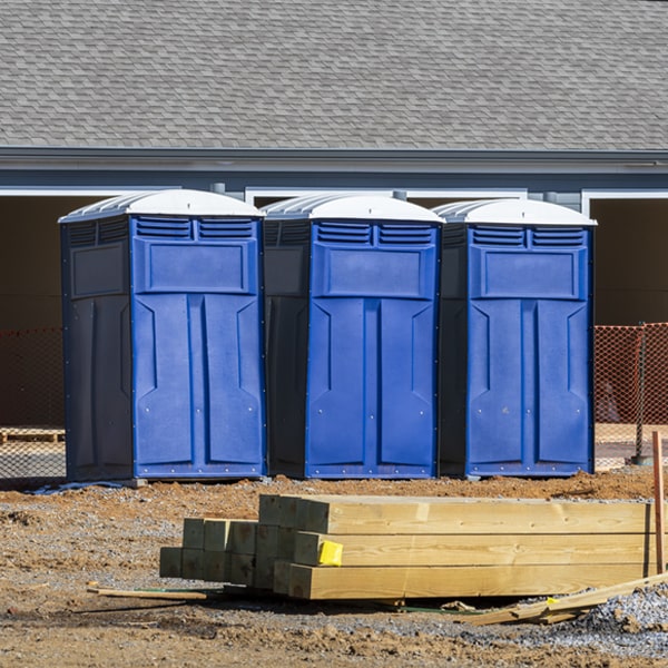 how can i report damages or issues with the porta potties during my rental period in Liverpool TX